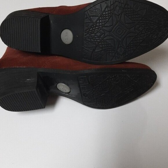 Me too  zena women suede leather boots women 7W holiday retro casual office boho - Picture 8 of 13